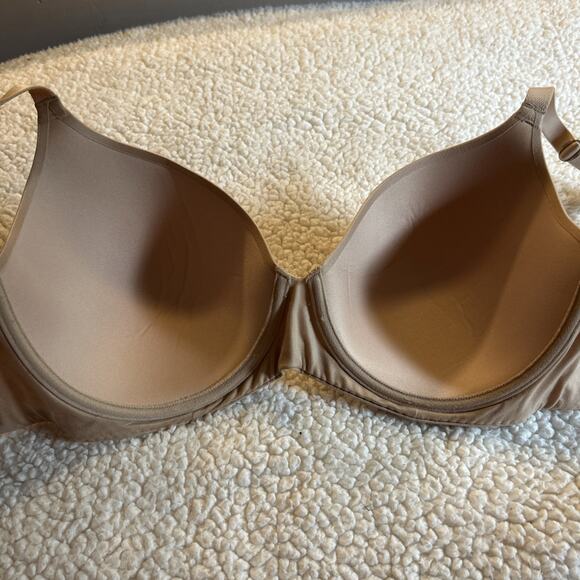Aerie 34G Bra Full Coverage Real Sunnie Nude T Shirt Underwire Lined Beige - Picture 6 of 8